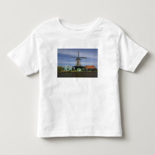 Camiseta De Bebé Molino de viento, Zaanse Schans, Holanda, Países B