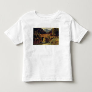 Camiseta De Bebé Molino en el valle cerca de Amalfi, 1829