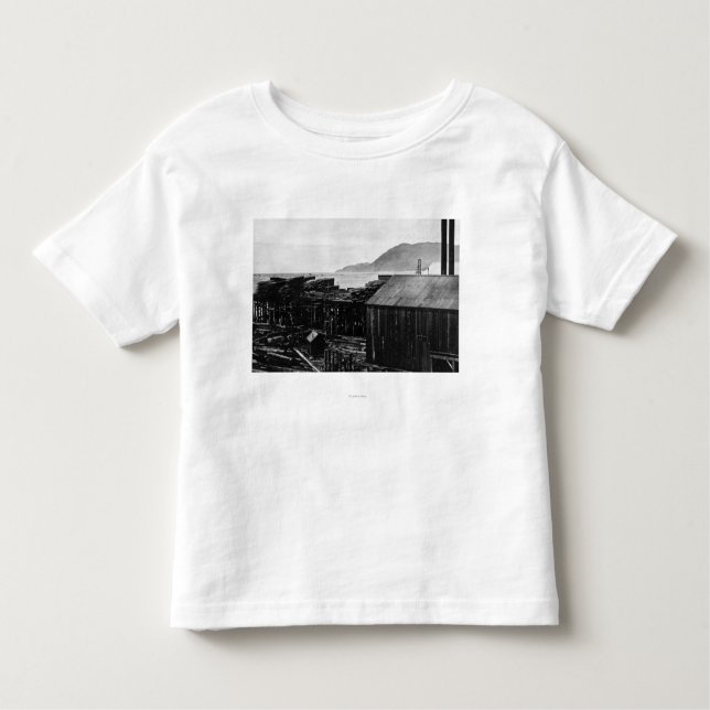 Camiseta De Bebé Molinos de la madera de construcción de Brighton, (Anverso)