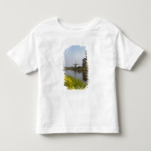 Camiseta De Bebé Molinos de viento a lo largo del canal en Kinderdi