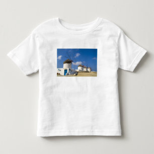 Camiseta De Bebé Molinos de viento hermosos en la isla de Mykonos,