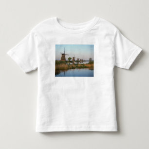 Camiseta De Bebé Molinos de viento, Kinderdijk, Países Bajos