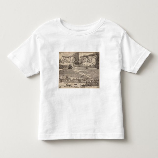 Camiseta De Bebé Molinos y minas de mármol italianos (Anverso)