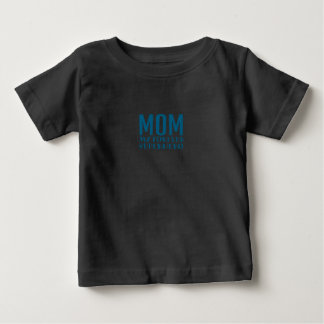 Camiseta De Bebé Mom My Forever Superhero blue teal