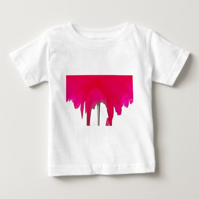 Camiseta De Bebé Momento capturado: Elegancia de Petal de Rosa Roja (Anverso)