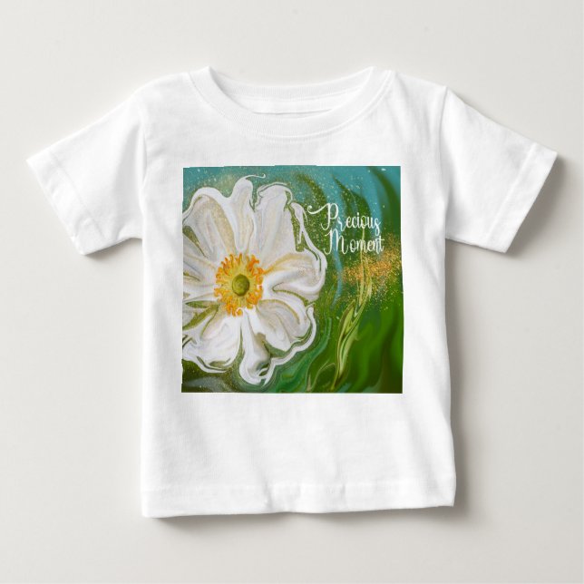 Camiseta De Bebé Momento preciso - Poder floral anémico (Anverso)