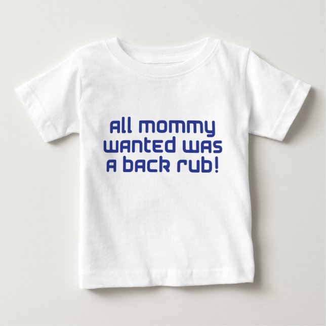 Camiseta De Bebé mommy blue (Anverso)