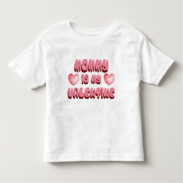 Camiseta De Bebé Mommy is my Valentine