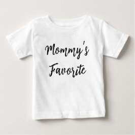 Camiseta De Bebé Mommy’s Favorite – Cute Minimal Kids