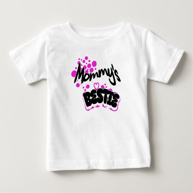 Camiseta De Bebé Mommy's bestie (Anverso)