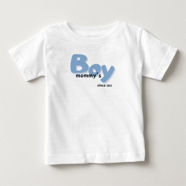 Camiseta De Bebé  Mommy's boy since  (Anverso)