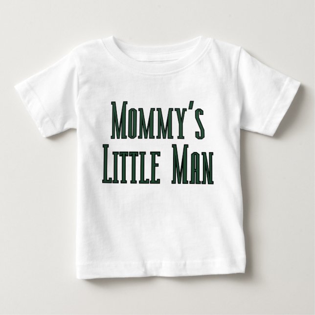 Camiseta De Bebé mommys little man (Anverso)