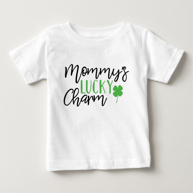 Camiseta De Bebé Mommys Lucky Charm St Patricks Day (Anverso)