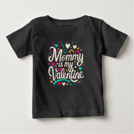 Camiseta De Bebé Mommy's Valentine