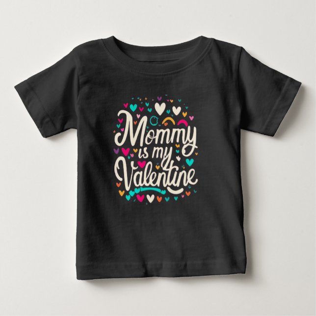 Camiseta De Bebé Mommy's Valentine (Anverso)