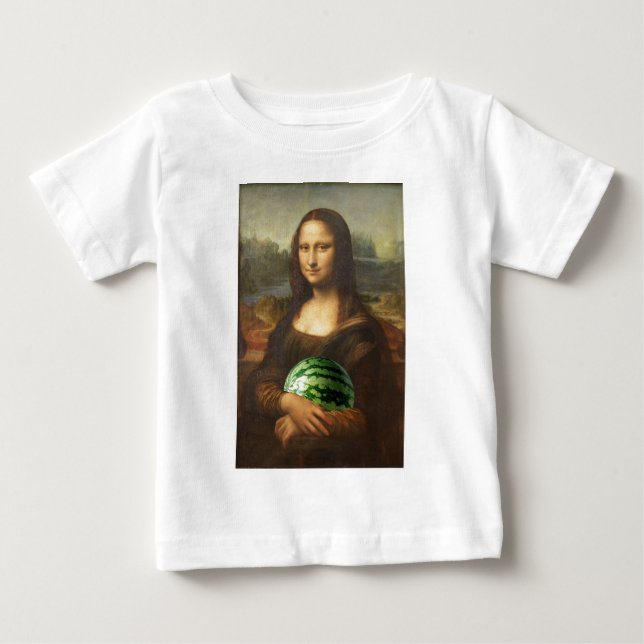 Camiseta De Bebé Mona Lisa ama a las sandías (Anverso)