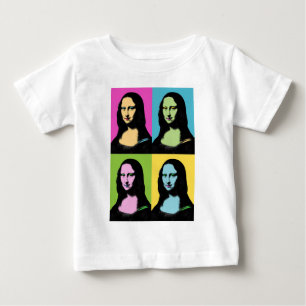 Camiseta De Bebé Mona Lisa - Estilo de arte pop