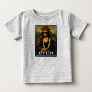 Camiseta De Bebé Mona Lisa Thug Life Art Life