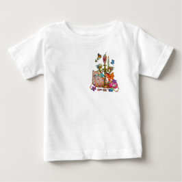 Camiseta De Bebé Mona Pastel
