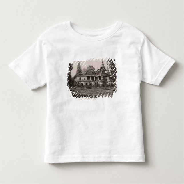 Camiseta De Bebé Monasterio de Teik Kyaung, isla del dedo del pie (Anverso)