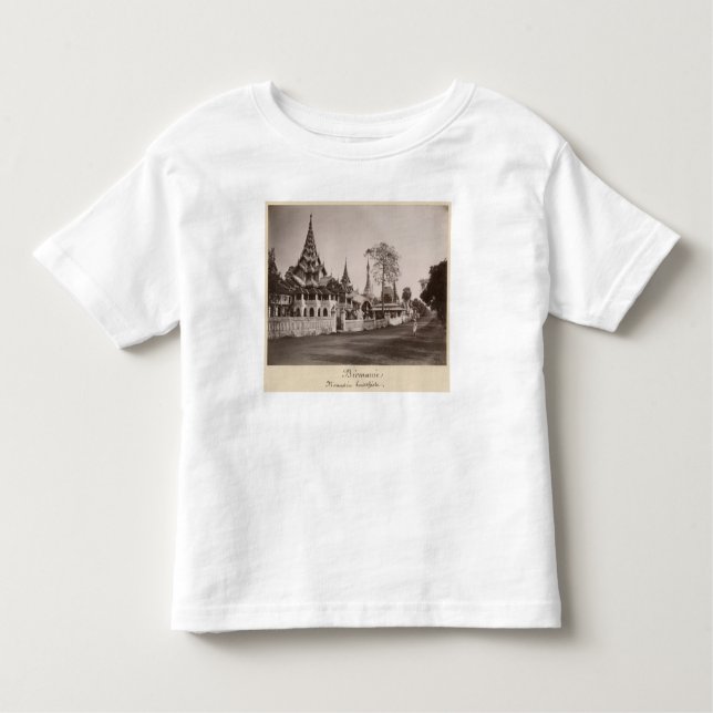 Camiseta De Bebé Monasterio y pagodas de Wayzayanda en Moulmein (Anverso)