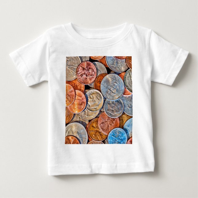Camiseta De Bebé Moneda acuñada (Anverso)