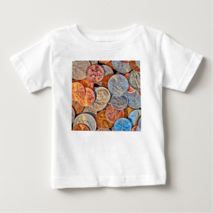 Camiseta De Bebé Moneda acuñada