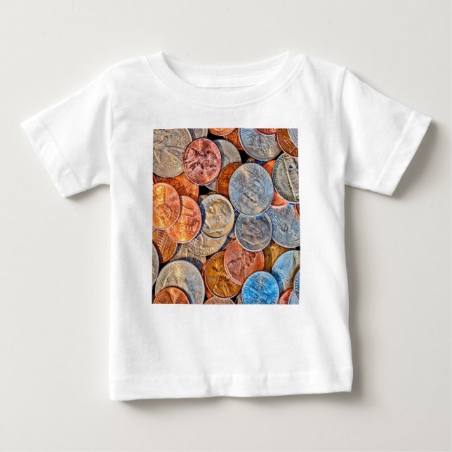 Camiseta De Bebé Moneda acuñada (Anverso)