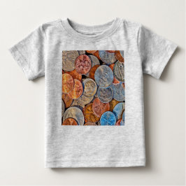 Camiseta De Bebé Moneda acuñada