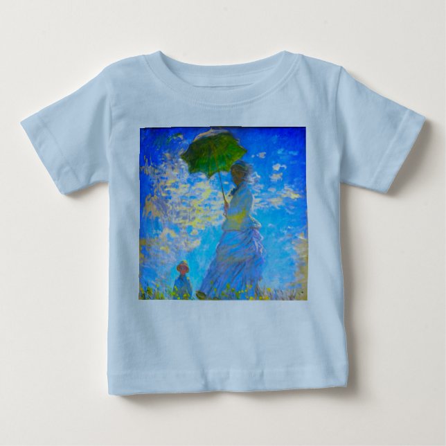 Camiseta De Bebé Monet Woman con una sombrilla (Anverso)