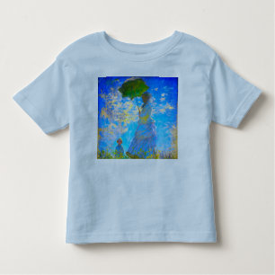 Camiseta De Bebé Monet Woman con una sombrilla