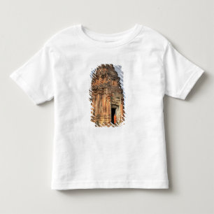 Camiseta De Bebé monje budista de pie en la entrada del templo