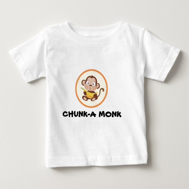 Camiseta De Bebé monje del pedazo, MONJE de CHUNK-A (Anverso)