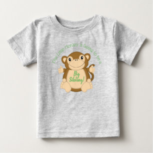 Camiseta De Bebé Monkey Baby Shower Green