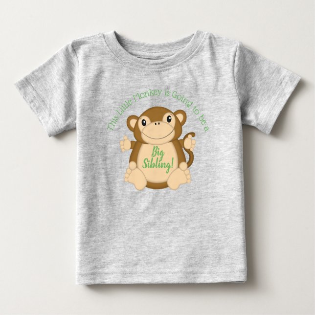 Camiseta De Bebé Monkey Baby Shower Jungle (Anverso)