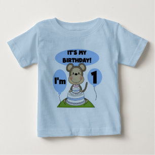 Camiseta De Bebé Monkey Birthday Boy 1