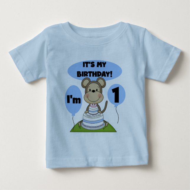 Camiseta De Bebé Monkey Birthday Boy 1 (Anverso)