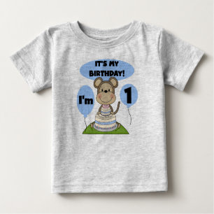 Camiseta De Bebé Monkey Birthday Boy 1