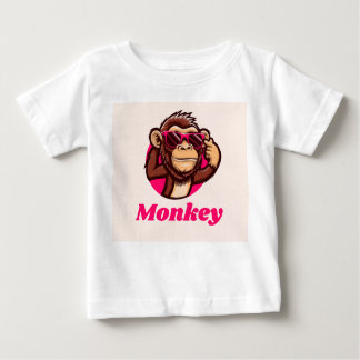 Camiseta De Bebé monkey cool baby t shirt