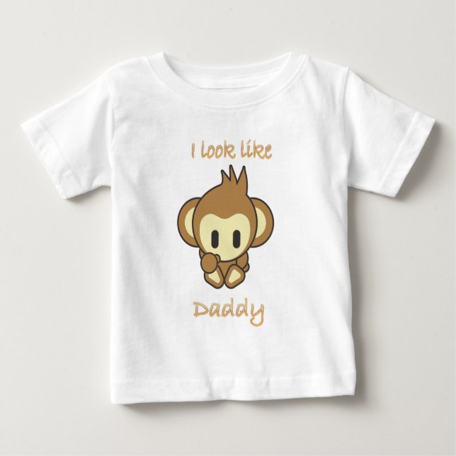 Camiseta De Bebé Monkey.daddy (Anverso)