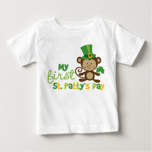 Camiseta De Bebé Monkey el día de 1r St Patrick