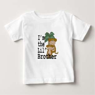 Camiseta De Bebé Monkey Little Brother