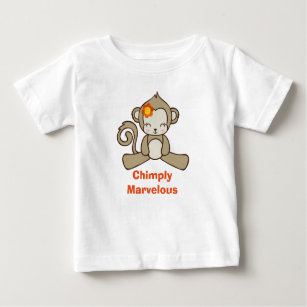 Camiseta De Bebé Monkey Pun divertido diciendo con mono chiquito