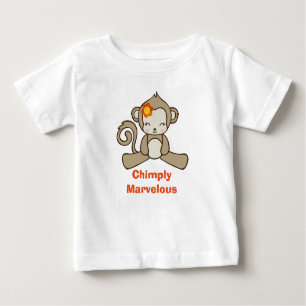 Camiseta De Bebé Monkey Pun Gracioso Diciendo Con Un Mono Aburrido