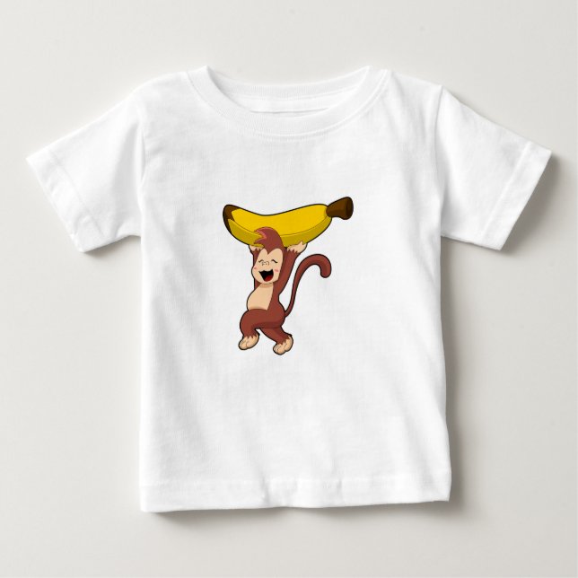 Camiseta De Bebé Monkey with Banana (Anverso)