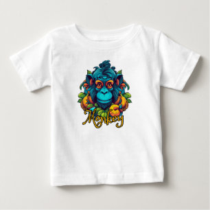 Camiseta De Bebé Mono