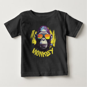 Camiseta De Bebé Mono