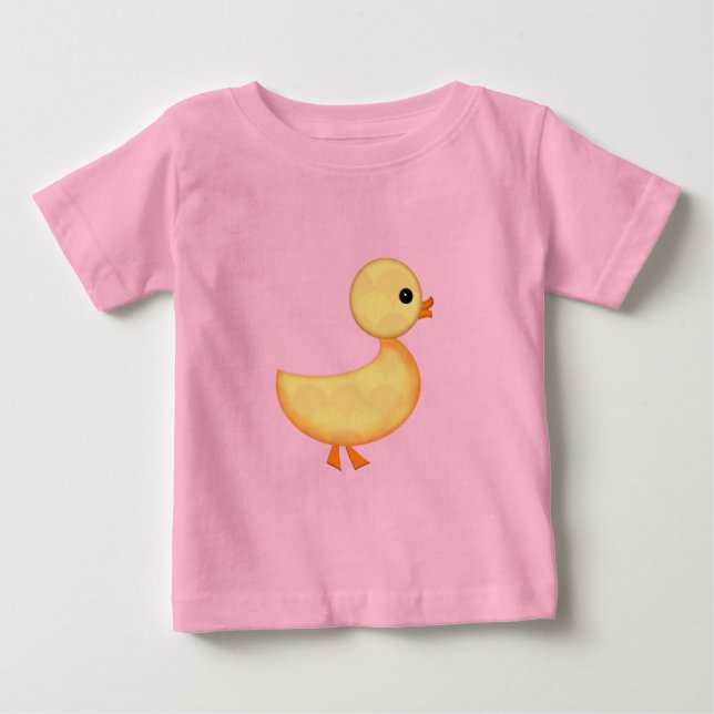 Camiseta De Bebé Mono adorable de patito Onesie (Anverso)