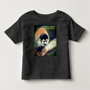 Camiseta De Bebé Mono ardilla en el árbol