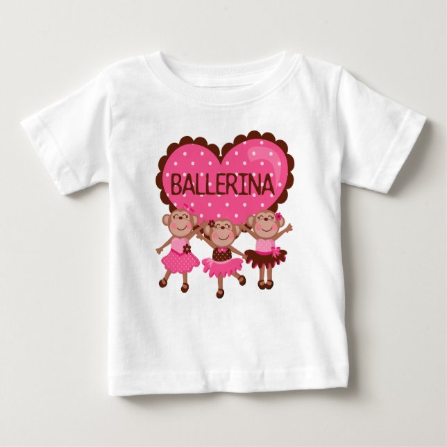Camiseta De Bebé Mono Bailarín Traje de Baile para Bebé Niña (Anverso)
